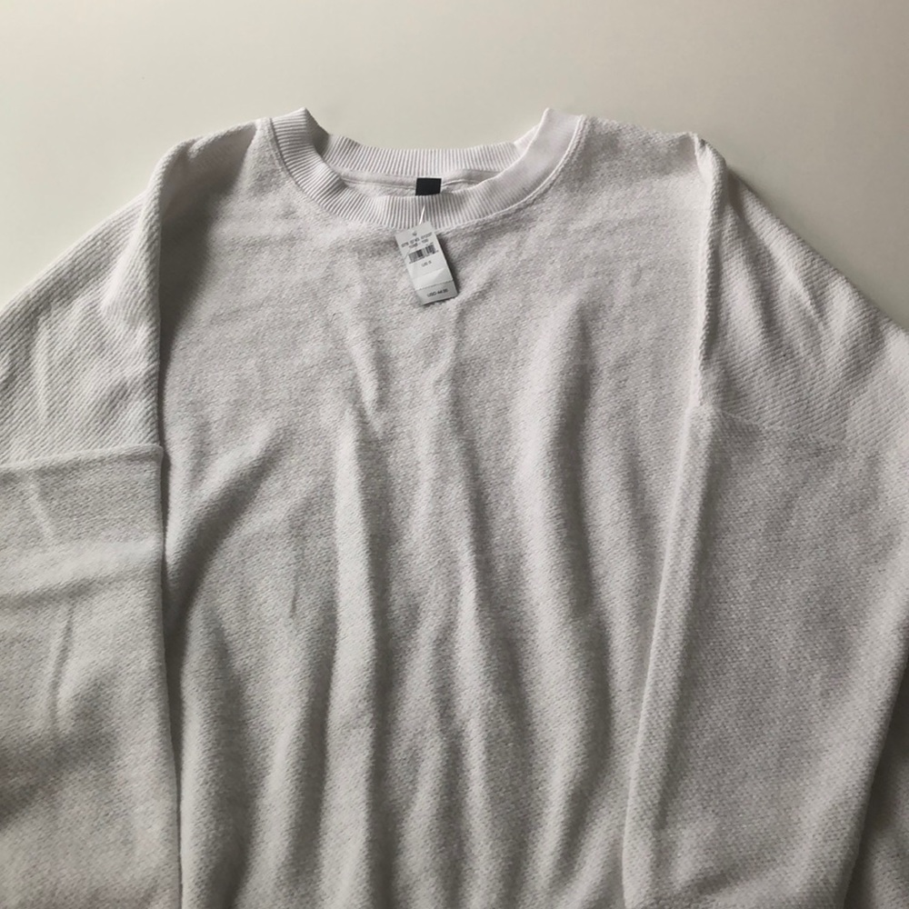 White Sweatshirt- New With Tags -Aerie
